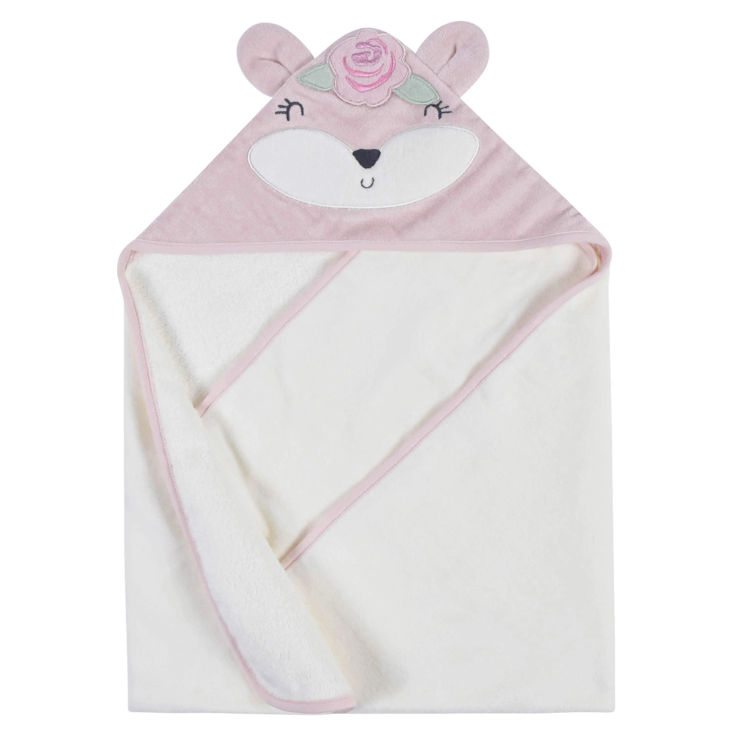 10-Piece Baby & Toddler Girls Fox Hooded Towel, Robe, & Washcloths Set