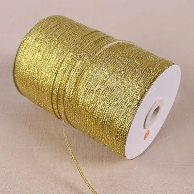 20 Yards 3mm width glitter ribbon gift packing belt wedding party Christmas embellishment ribbon sewing accessories