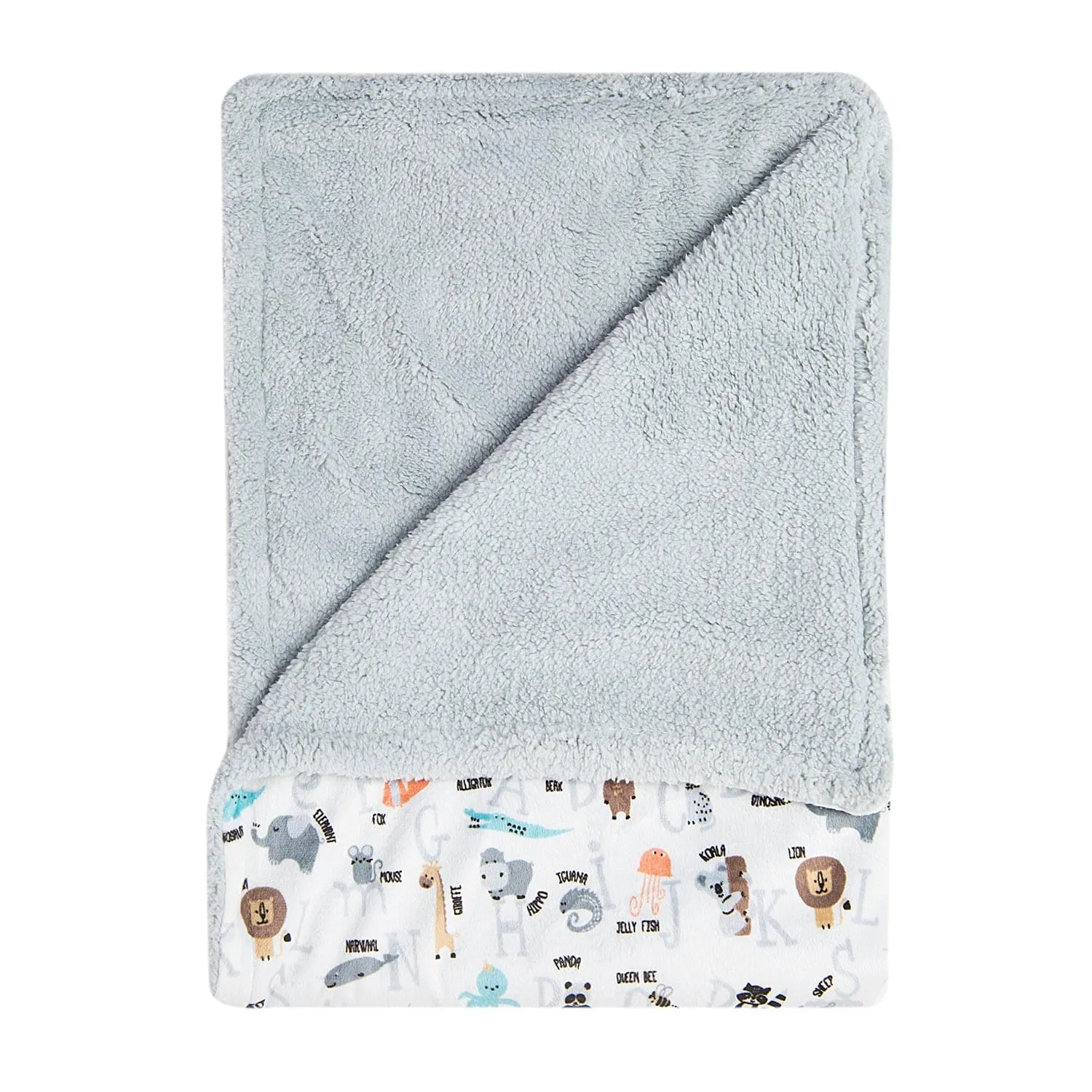 A For Animal Soft Cozy Plush Blanket Multicolour