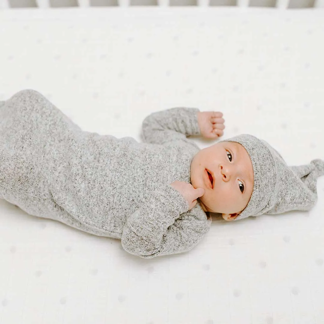 aden   anais Snuggle Knit Swaddle Gift Set - Heather Grey