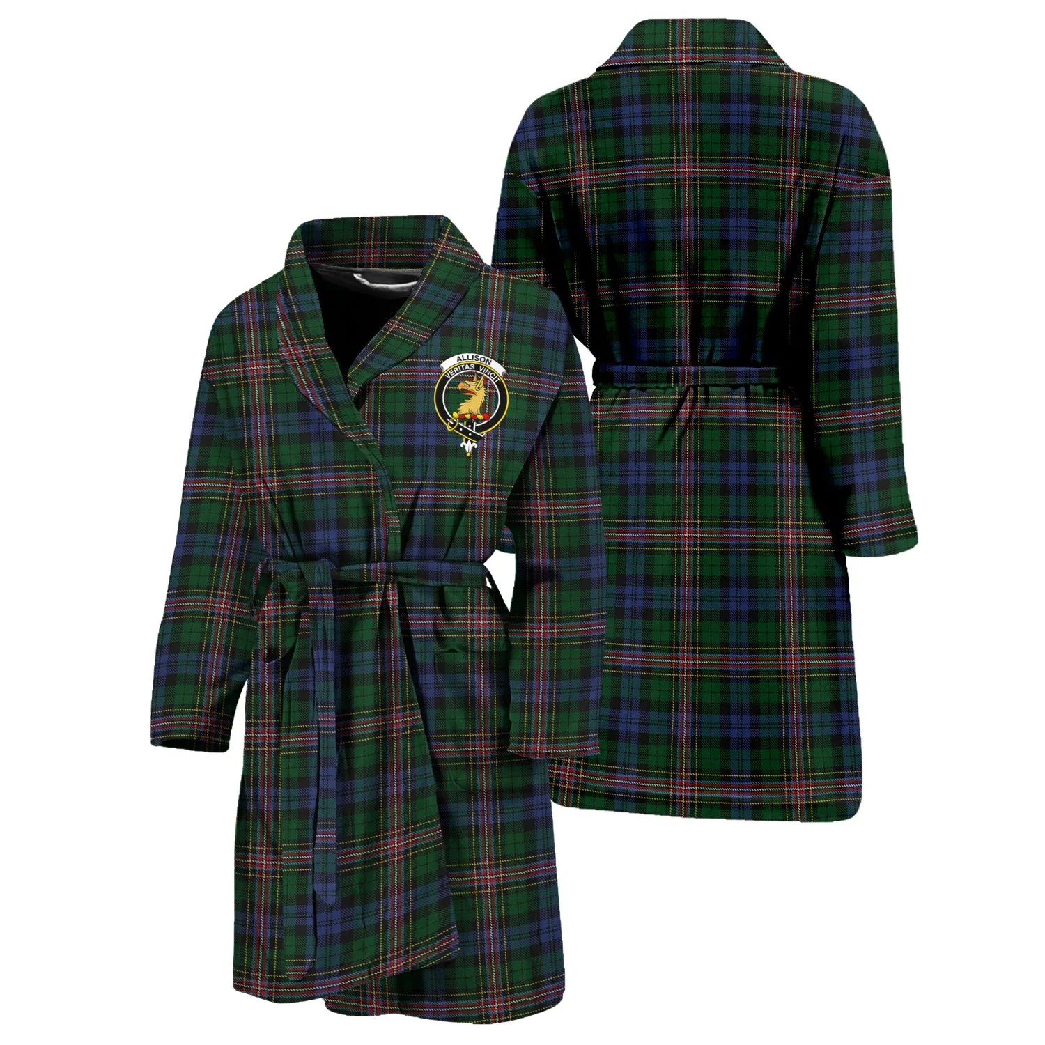 Allison Tartan Bathrobe with Family Crest