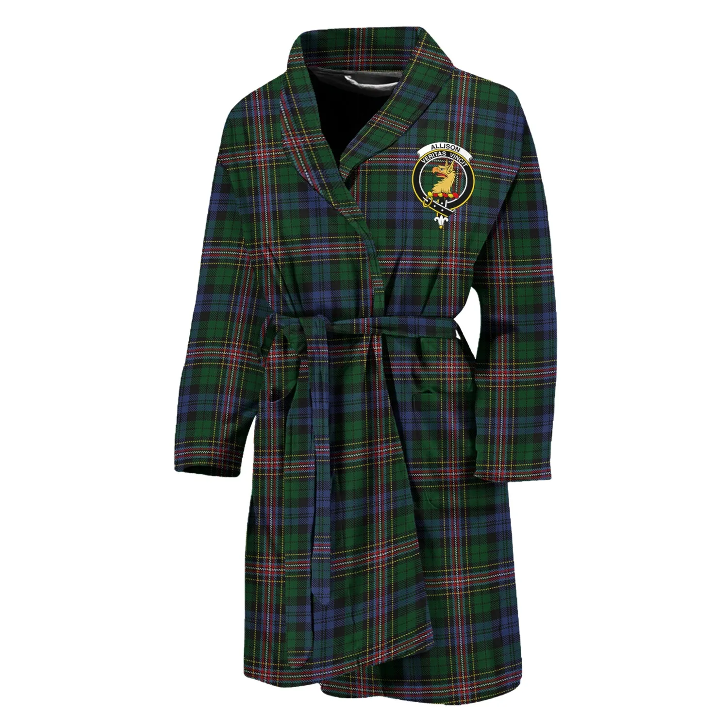 Allison Tartan Bathrobe with Family Crest