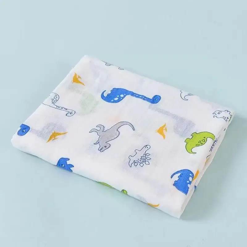 Baby Bath Towel Kids Bathrobe Child Blanket Wrap for Newborn Infant Toddler Boys Girls Gauze Cotton 110*110cm