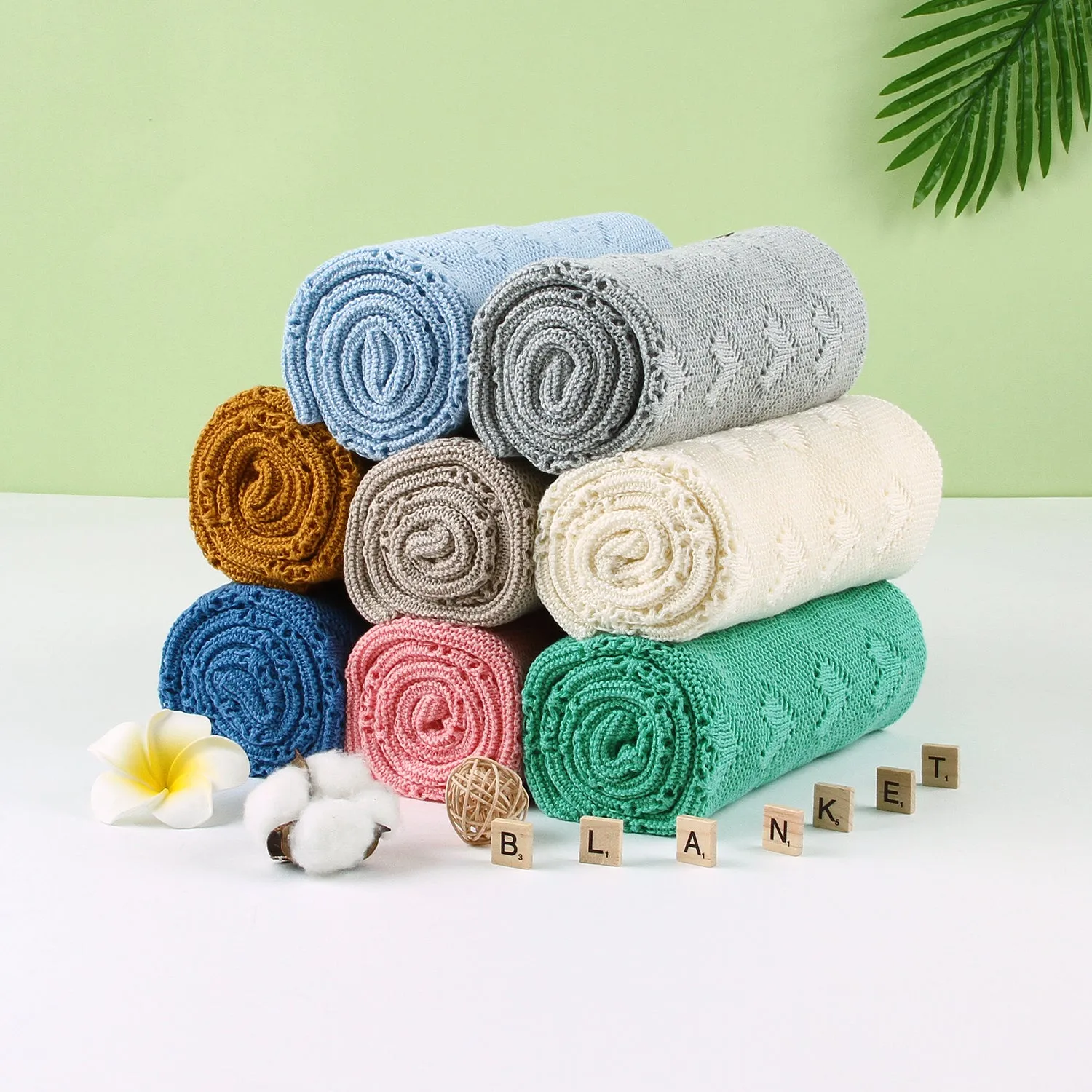 Baby Blanket Knitting Love Hollow Hug Blanket Baby Windproof Cover Quilt Baby Wholesale Clothing