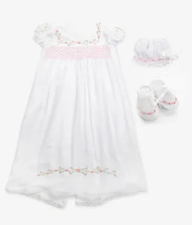 Baby Christening Robe Set - Pink (Pre-Order)