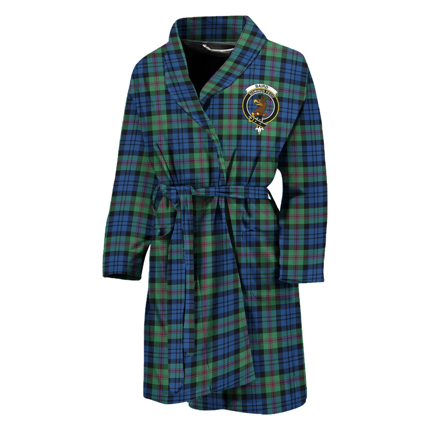 Baird Ancient Tartan Bathrobe with Family Crest