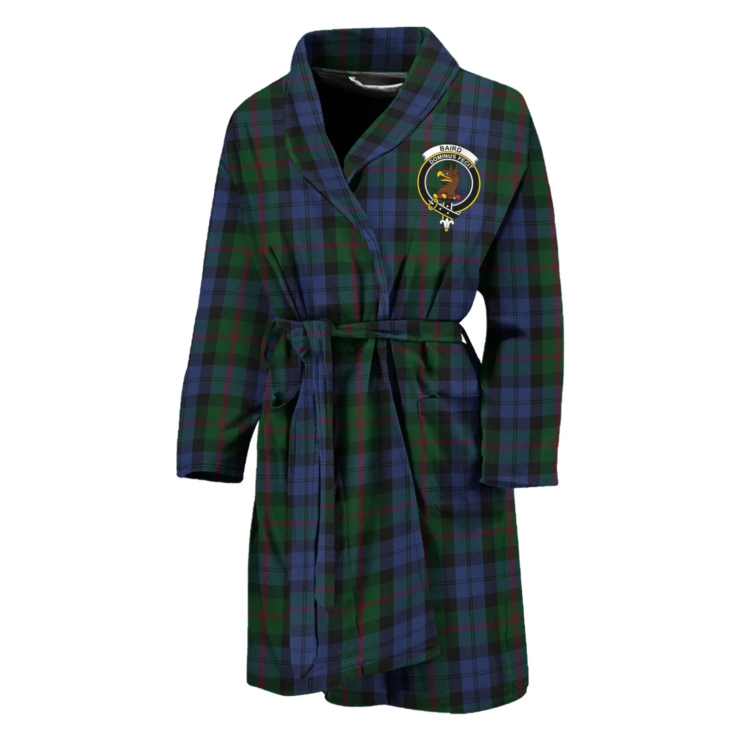 Baird Tartan Bathrobe with Family Crest