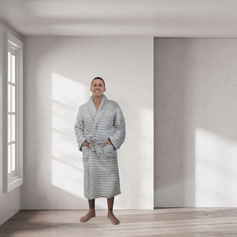 Bas Phillips Haven Sherpa Ribbed Bathrobe