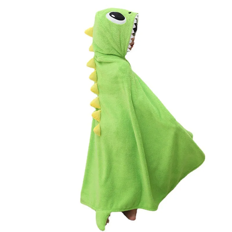 Bath Towel For Children Double-layer Cloak Hooded Bathrobe