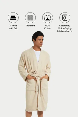 Beige Kimono Bathrobe