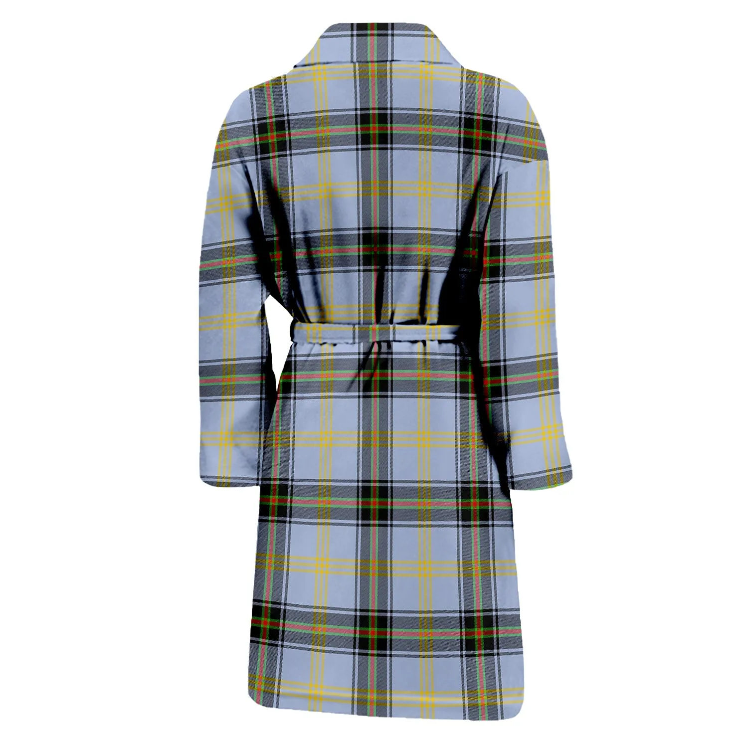 Bell Tartan Bathrobe with Family Crest