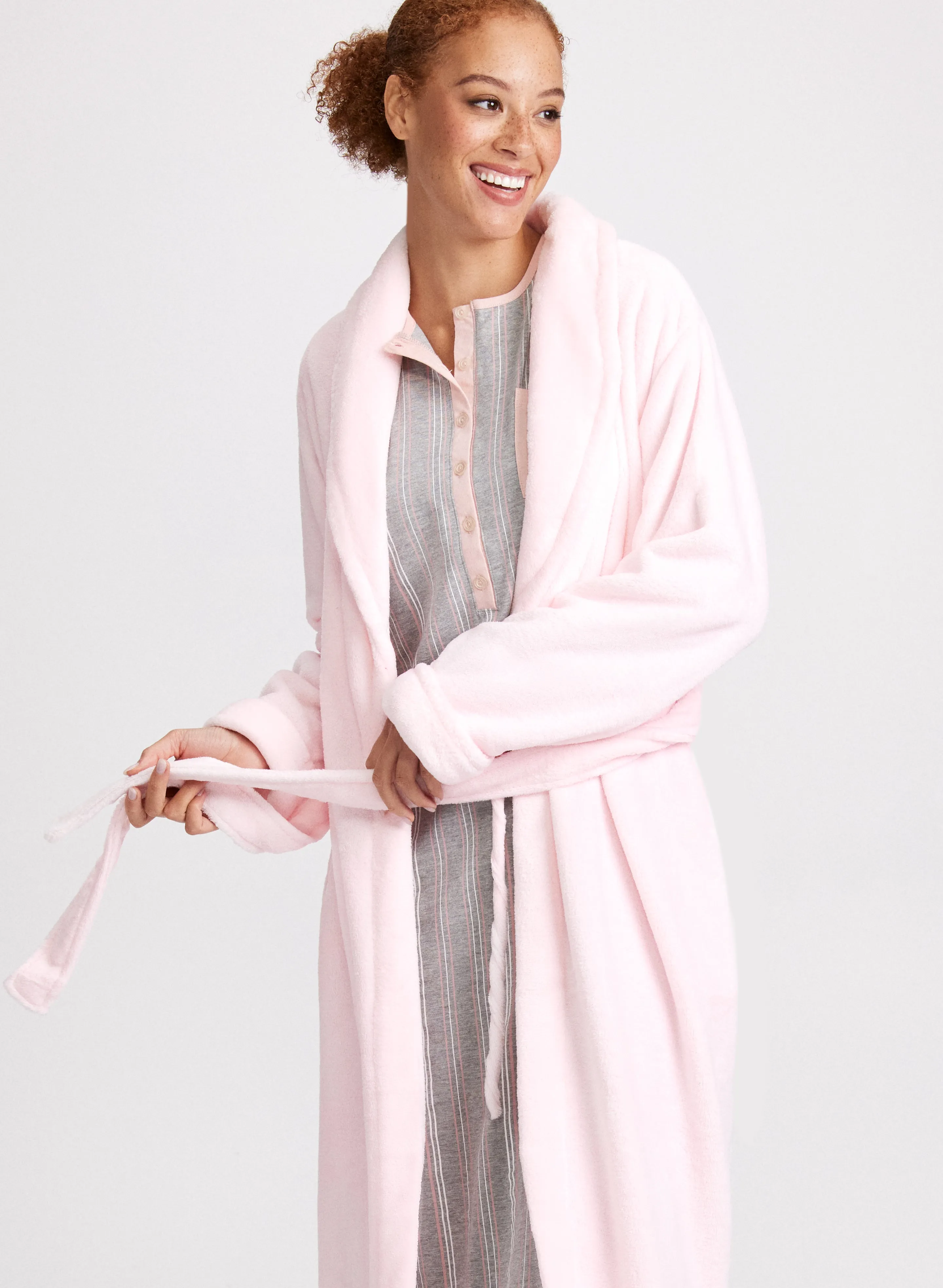 Belted Fleece Robe