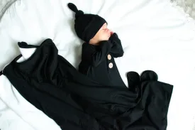 Black Plush Swaddle