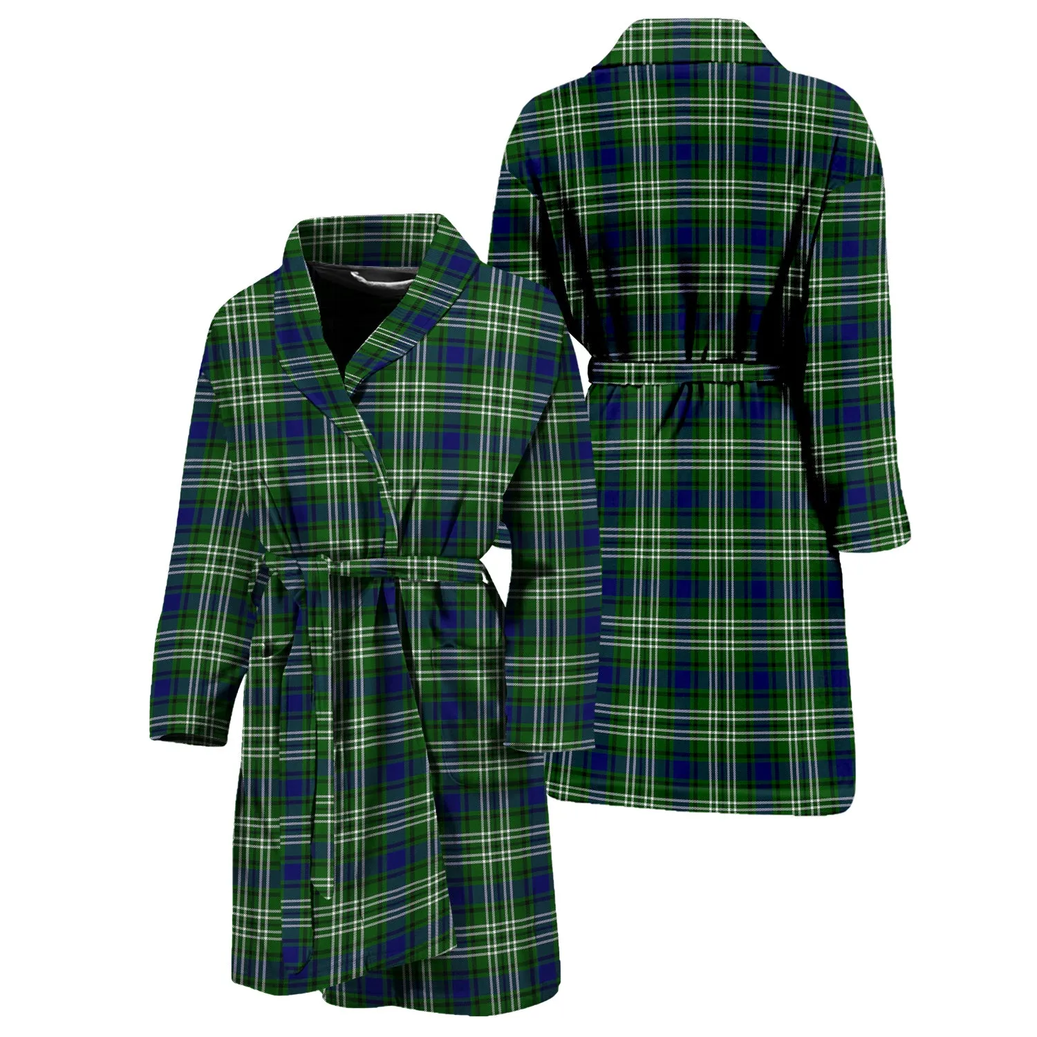 Luxurious Blackadder Tartan Bathrobe with Plush Fabric