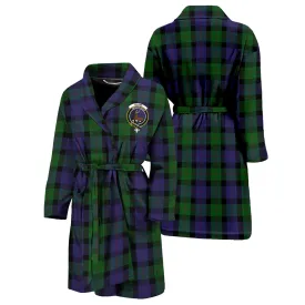 Blair Tartan Bathrobe with Family Crest