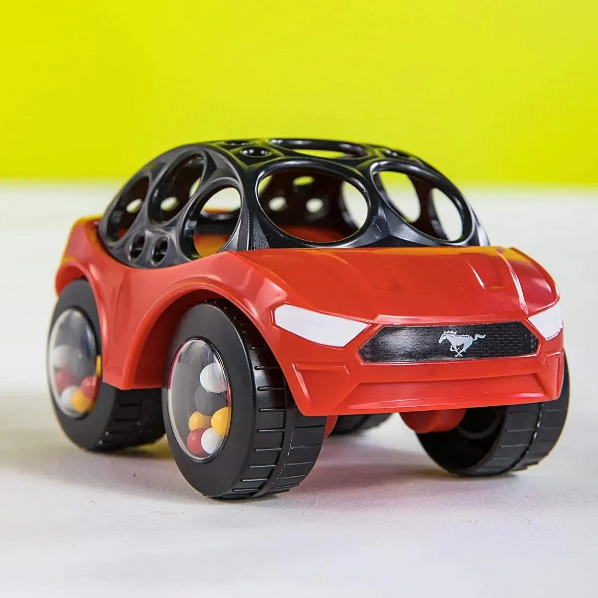 Bright Starts Ford & Roll Mustang Rattle Easy Grip Car Toy