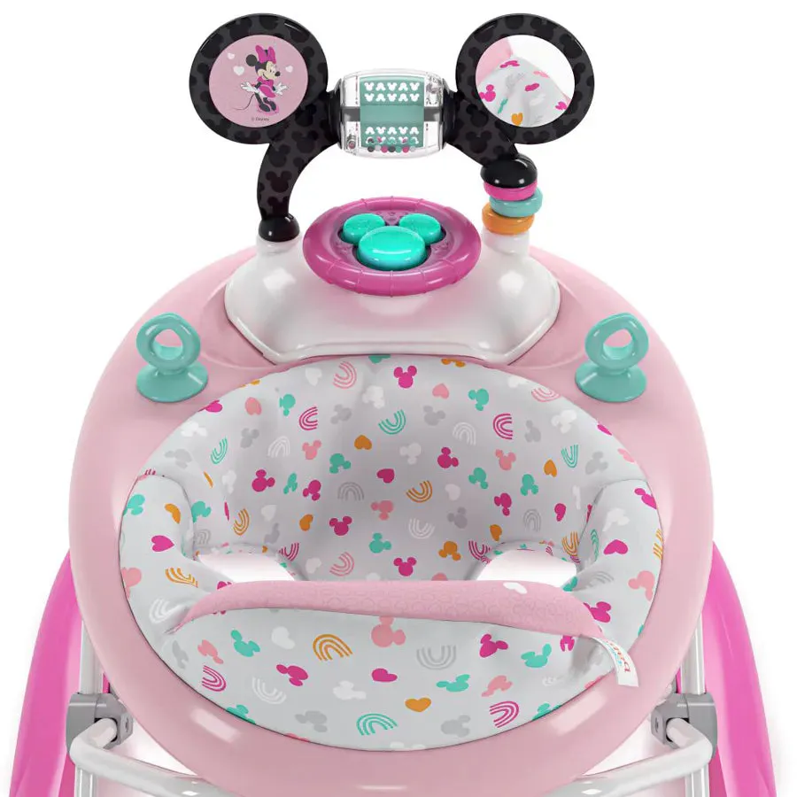 Bright Starts Minnie Mouse Tiny Trek Walker Forever Besties 2 in1 Walker