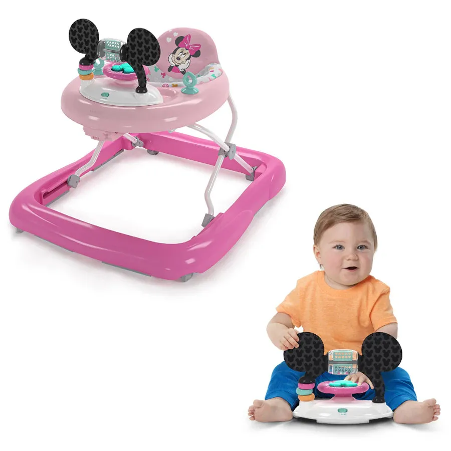 Bright Starts Minnie Mouse Tiny Trek Walker Forever Besties 2 in1 Walker