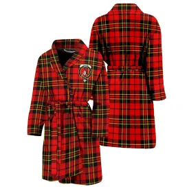 Brodie Modern Tartan Bathrobe with Family Crest