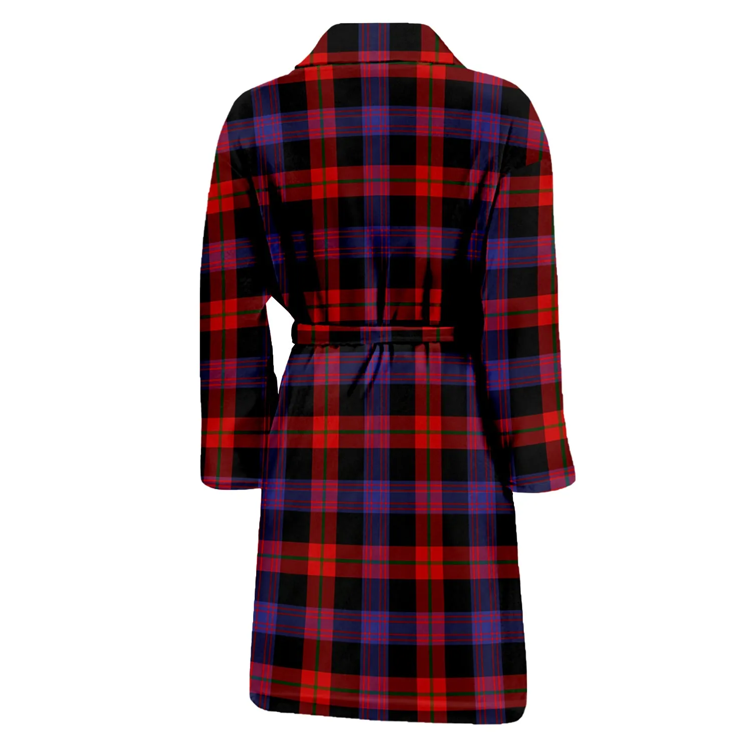 Broun Modern Tartan Bathrobe with Family Crest