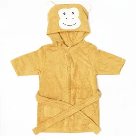 Brown Monkey Hooded Bath Robe