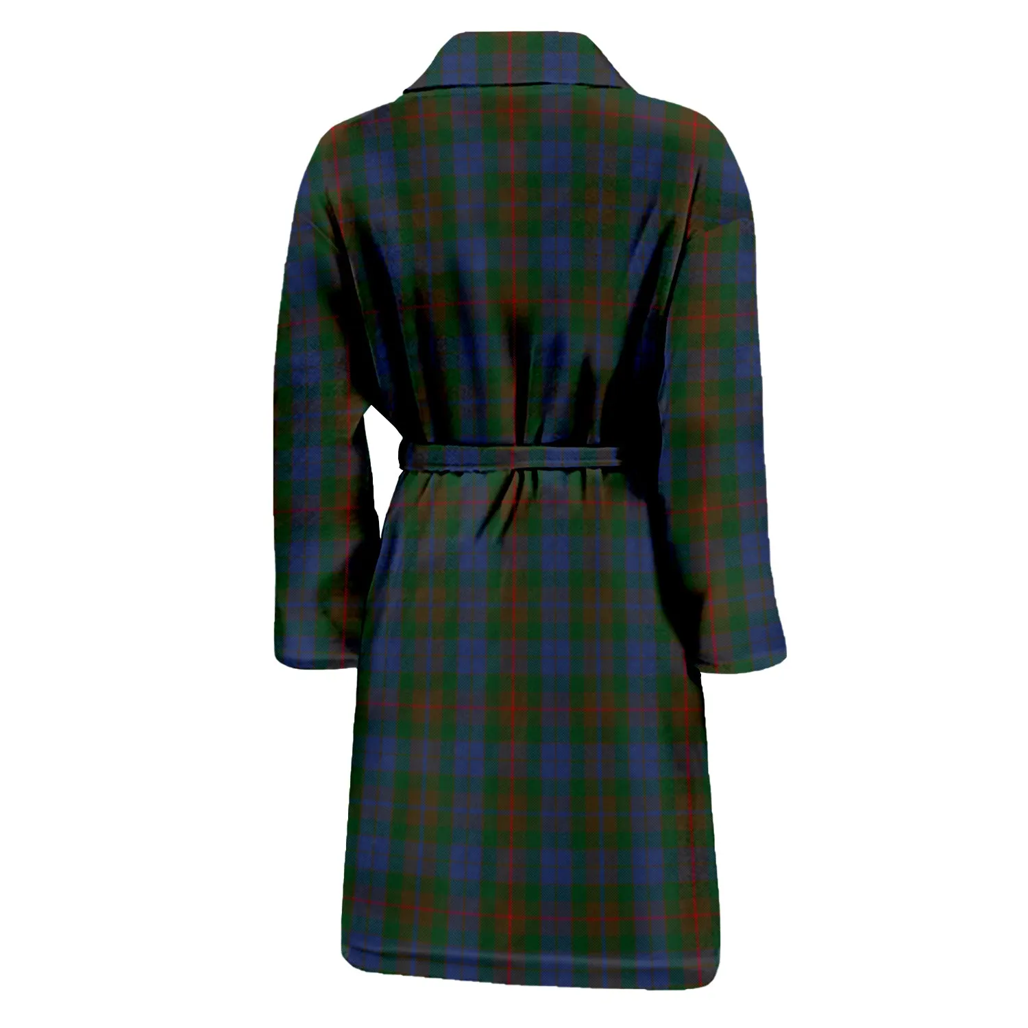 Buchanan Hunting Tartan Bathrobe with Family Crest