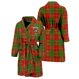 Burnett Tartan Bathrobe with Family Crest