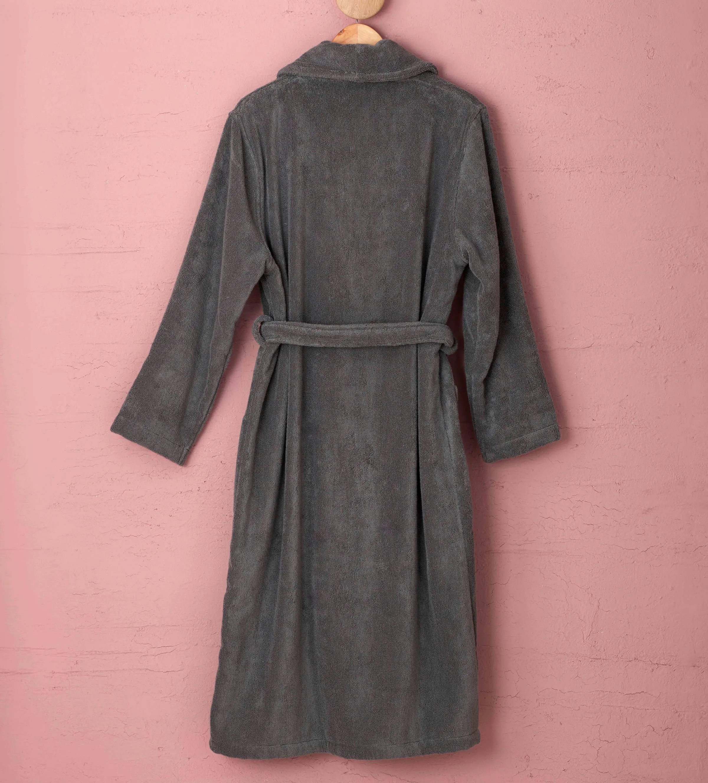 Charcoal Audrey Luxury Cotton Towelling Robe