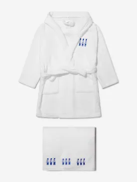 Cotton and Company Baby Boys Cotton Guardsmen Bathrobe And Towel Set