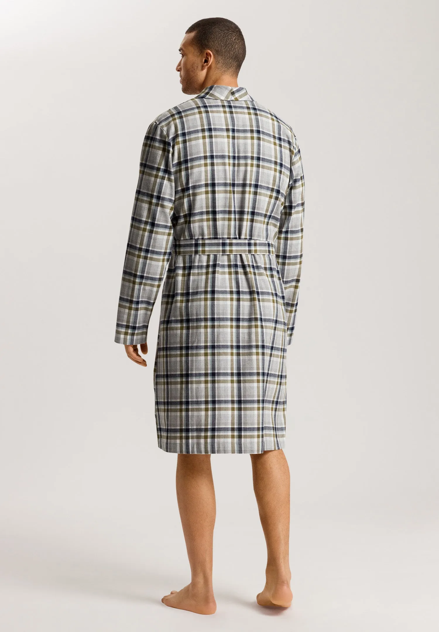 Cozy Comfort Cotton Flannel Robe | Wintry Check 75729-2889