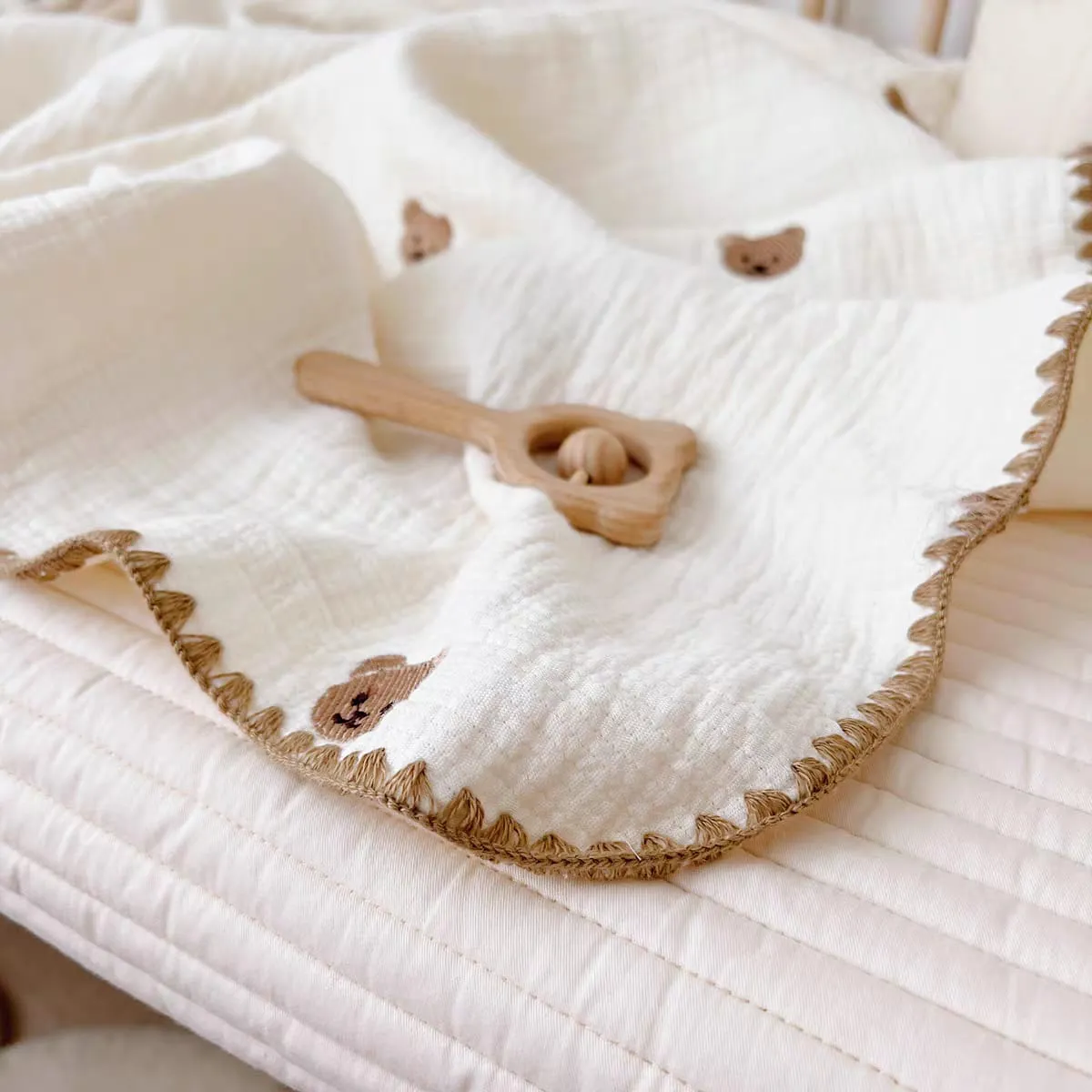 Cozy Muslin Swaddle Blanket – 100% Cotton, Air Conditioned Quilt For Spring & Summer