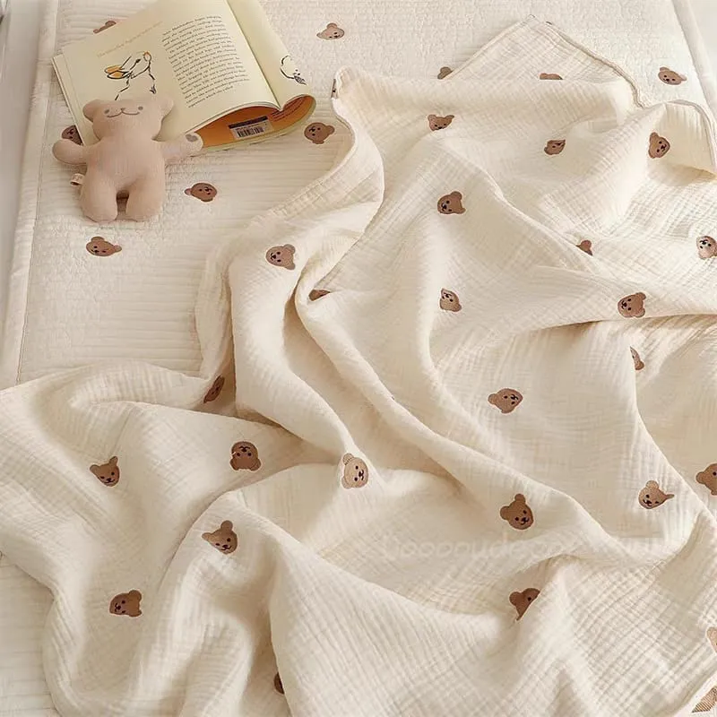 Cozy Muslin Swaddle Blanket – 100% Cotton, Air Conditioned Quilt For Spring & Summer