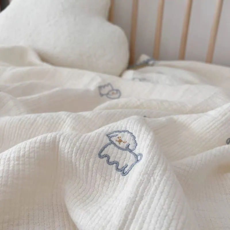 Cozy Muslin Swaddle Blanket – 100% Cotton, Air Conditioned Quilt For Spring & Summer