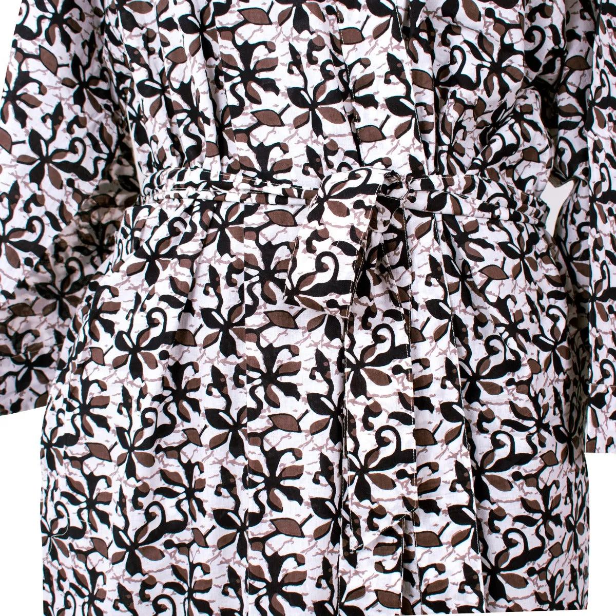 CraftJaipur Floral Free Size Cotton BathRobe  (1 Bath Robe, Unisex, WorldWide Shipping)