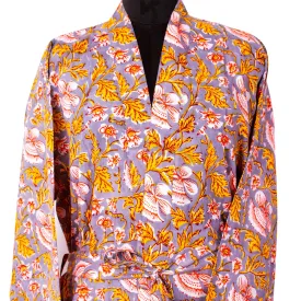 CraftJaipur Floral Print Free Size Multicolor Unisex Bathrobe  (1 Bath Robe, Worldwide Shipping )