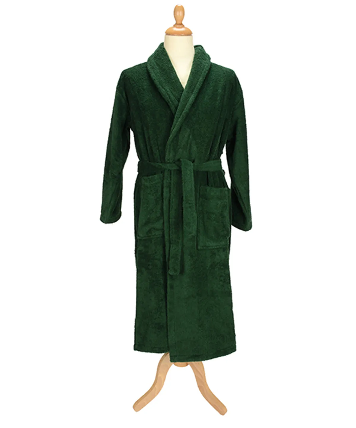 Dark Green - ARTG® Bath robe with shawl collar