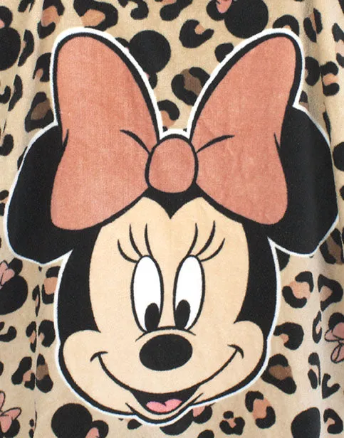 Disney Minnie Mouse Girl's Hooded Towel Poncho