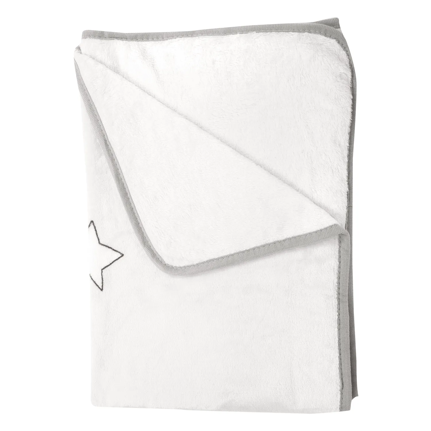 Dream With Stars White One Ply Blanket