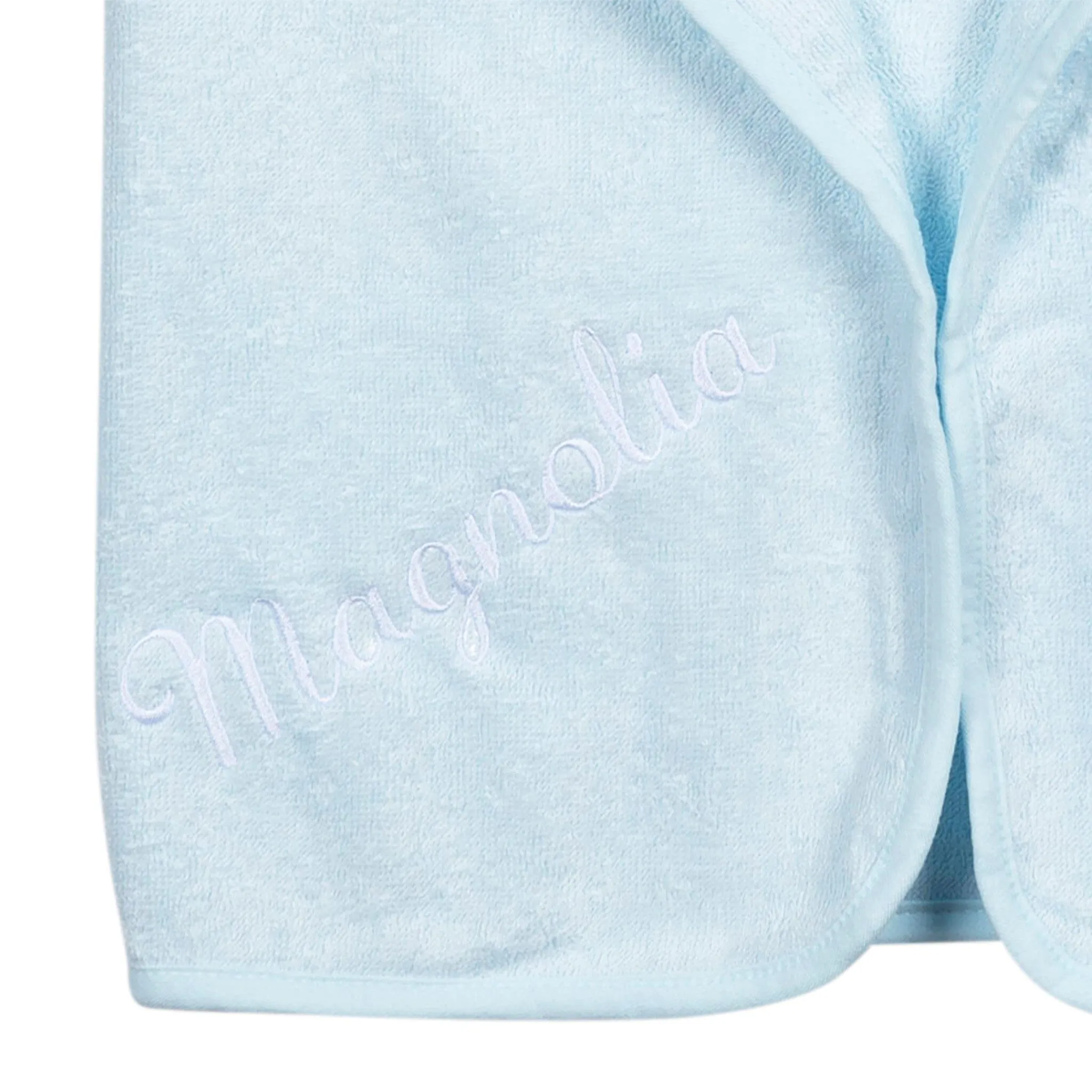 Embroidered 4-Piece Baby Neutral Blue Penguin Towel & Washcloths Set