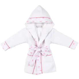 Eny | Girls Bow-print Personalised Bathrobe