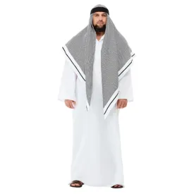 Fake Sheikh Deluxe Costume, White