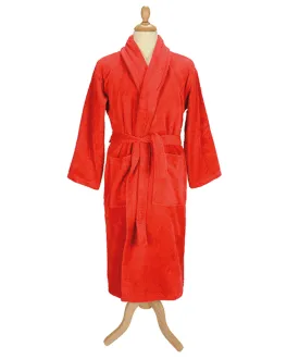 Fire Red - ARTG® Bath robe with shawl collar