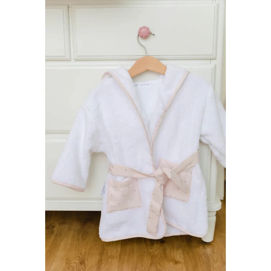 Gloop Bath Robe 0-12m (Blush Rose)