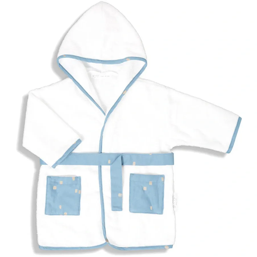 Gloop Bath Robe 0-12m (City Blue)