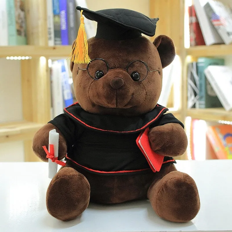 Graduate Teddy Bear Plush Stuffed Toy