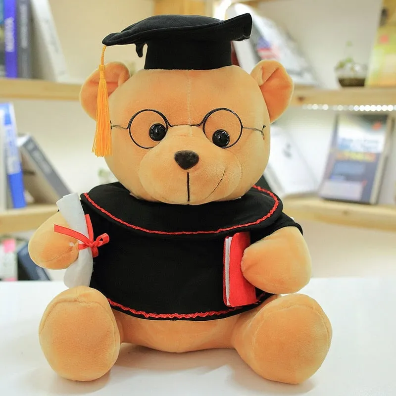 Graduate Teddy Bear Plush Stuffed Toy