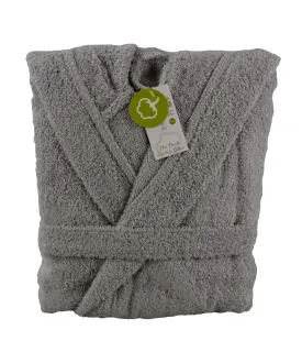 Grey - ARTG® organic bathrobe with hood