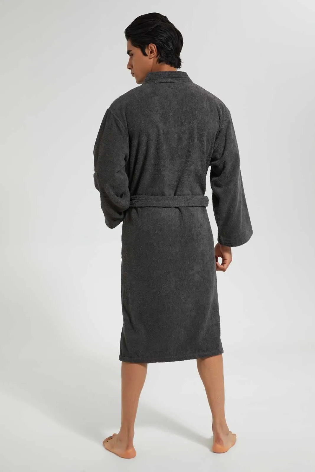 Grey Kimono Bathrobe