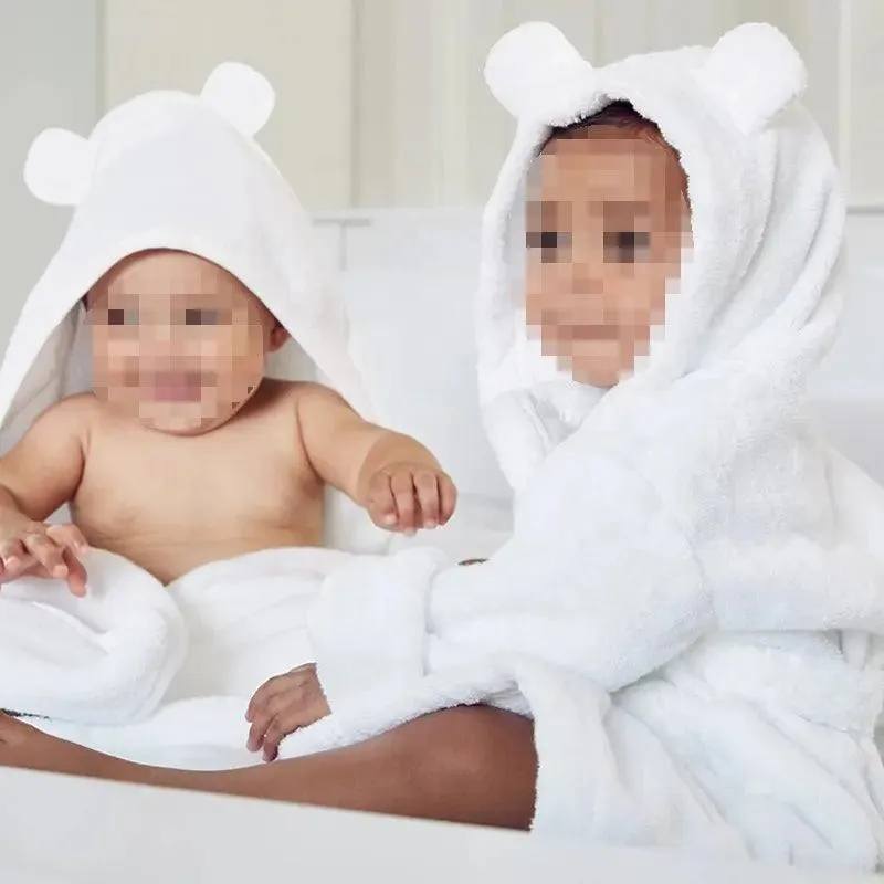 Hooded Towel Baby Bathrobe