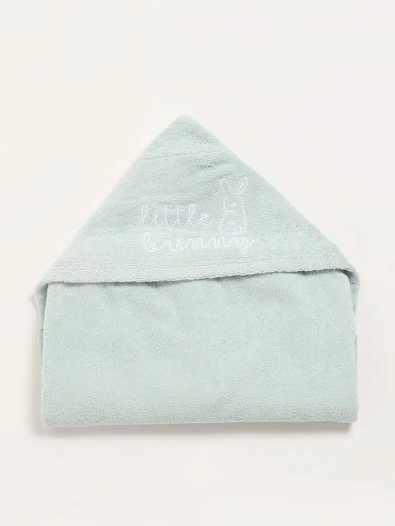 HOP Baby Light Sage Hooded Towel